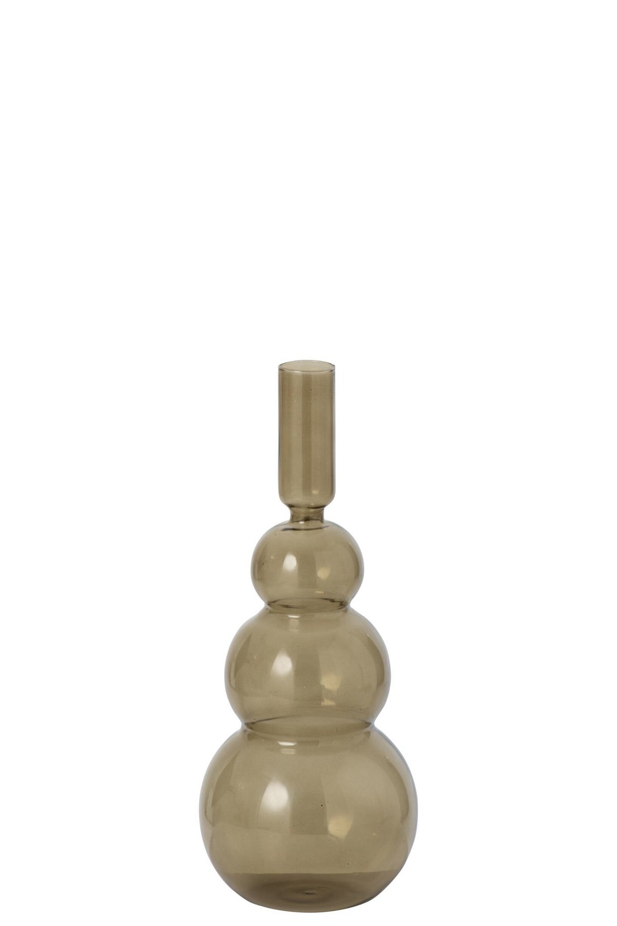 J-Line vaas Bubbels - glas - olijfgroen