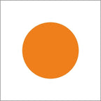 Blanco etiketten - Rond 25mm - fluor oranje