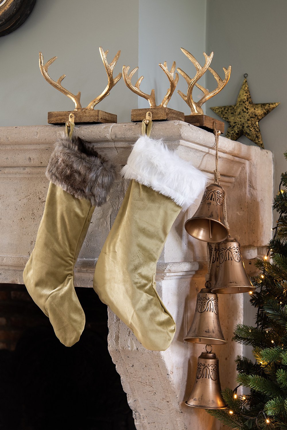 Kerstsok Kerstsok 45 cm Bruin Synthetisch