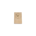 Tafelklok 12xH18cm travertijn beige Zone