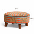 Zitkruk met safariprint - Veelkleurig -