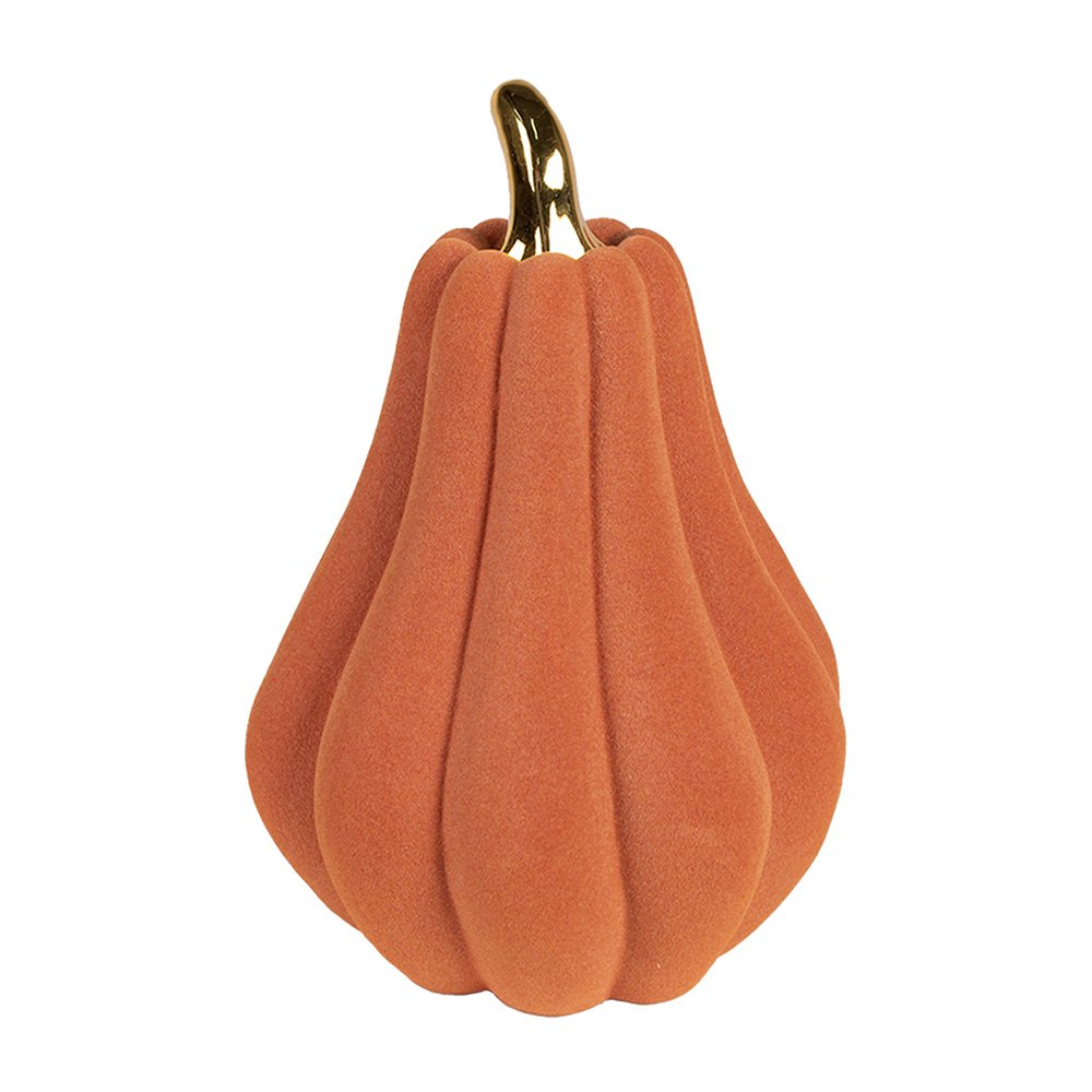 Decoratie Pompoen Ø 13x19 cm Oranje Keramiek