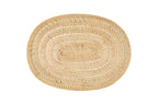 Placemat rattan spiraal - ovaal - 30x40 cm