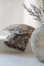 J-Line Plaid tweed - katoen - bruin/beige - 180 x 130 cm