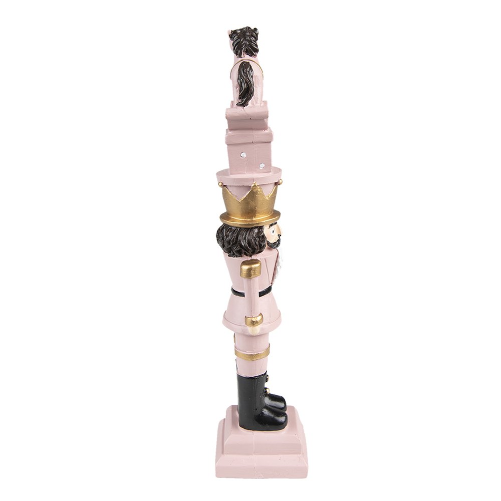 Kerstdecoratie Notenkraker 23 cm Roze Polyresin