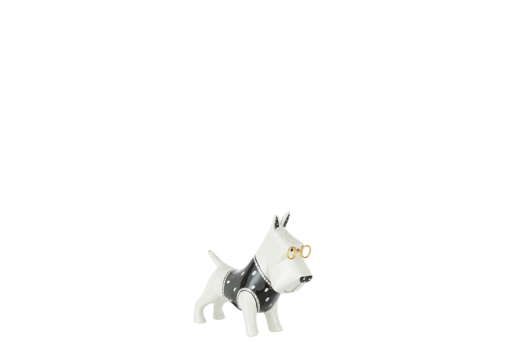 J-Line Hond Trui Keramiek Zwart/Wit Small