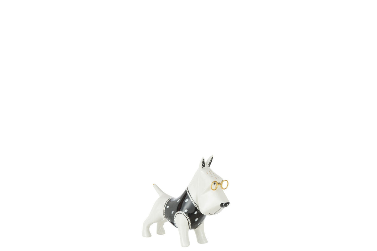 J-Line Hond Trui Keramiek Zwart/Wit Small