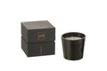 J-Line geurkaars Noa - Spicy Twilight - glas - zwart - small - 35U