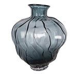 Vaas Ø 26x31 cm Blauw Glas