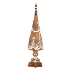 Decoratie Kerstboom Ø 10x38 cm Bruin Kunststof