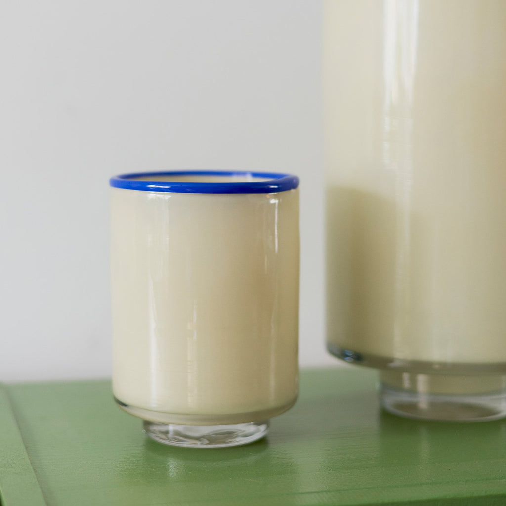 Vaas 10,5xH14cm crème wit Milo