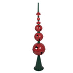 Kerstdecoratie Beeld Ø 31x153 cm Rood Groen Metaal
