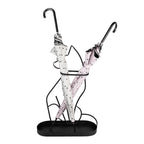 Paraplubak Kat 59 cm Zwart Metaal Parapluhouder