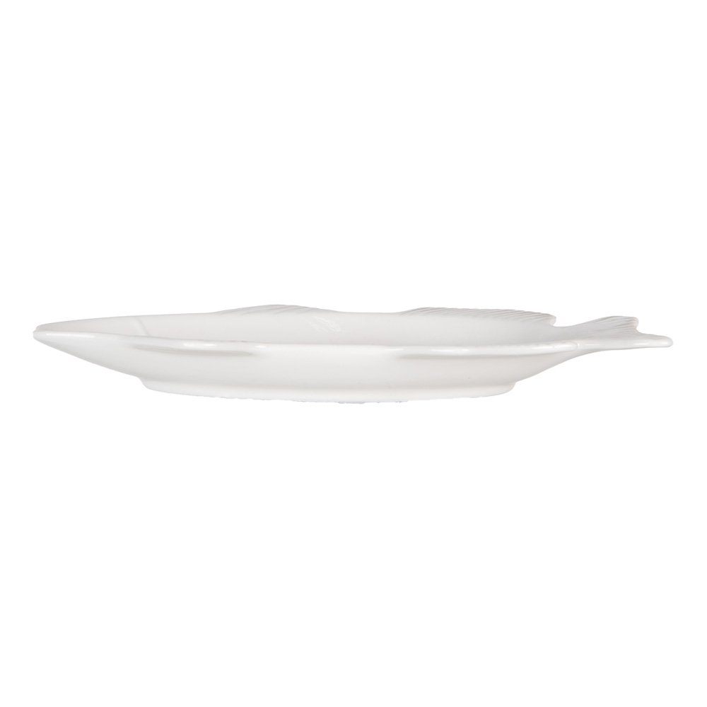 Schaal Vis 30x15x3 cm Wit Keramiek
