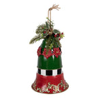 Kerstdecoratie Beeld Bel Ø 24x36 cm Rood Metaal