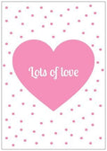Set A6 kaarten Lots of Love