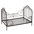 Hondenmand 80x53x58 cm Bruin Zwart IJzer Hondenbed