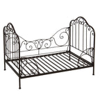 Hondenmand 80x53x58 cm Bruin Zwart IJzer Hondenbed