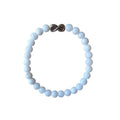 Dames armband witte Jade 6 mm met Infinity kraal