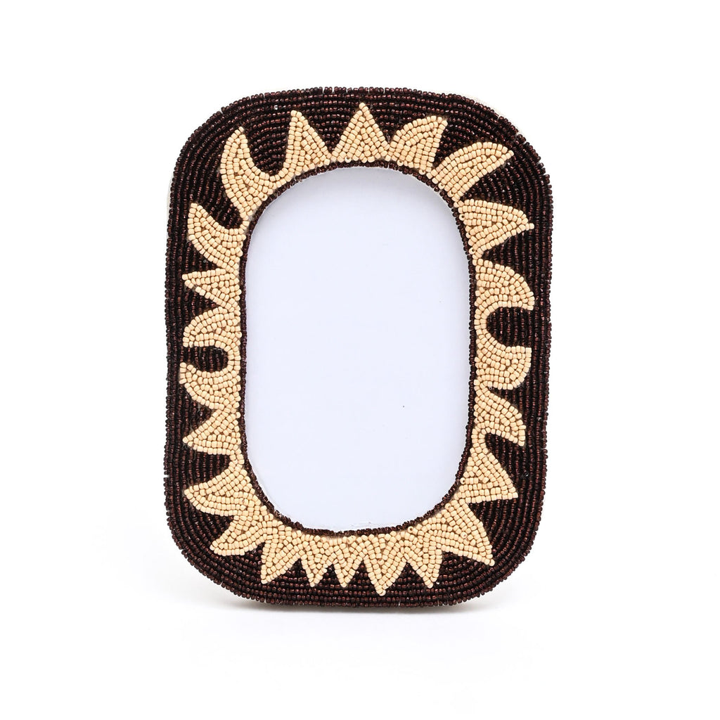 Fotolijst – Rustieke Sunburst kralen – Elegant huisdecor – 4×6 inch