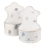 Planthouder 26x14x37 /23x12x32 cm beige ijzer Hangpot