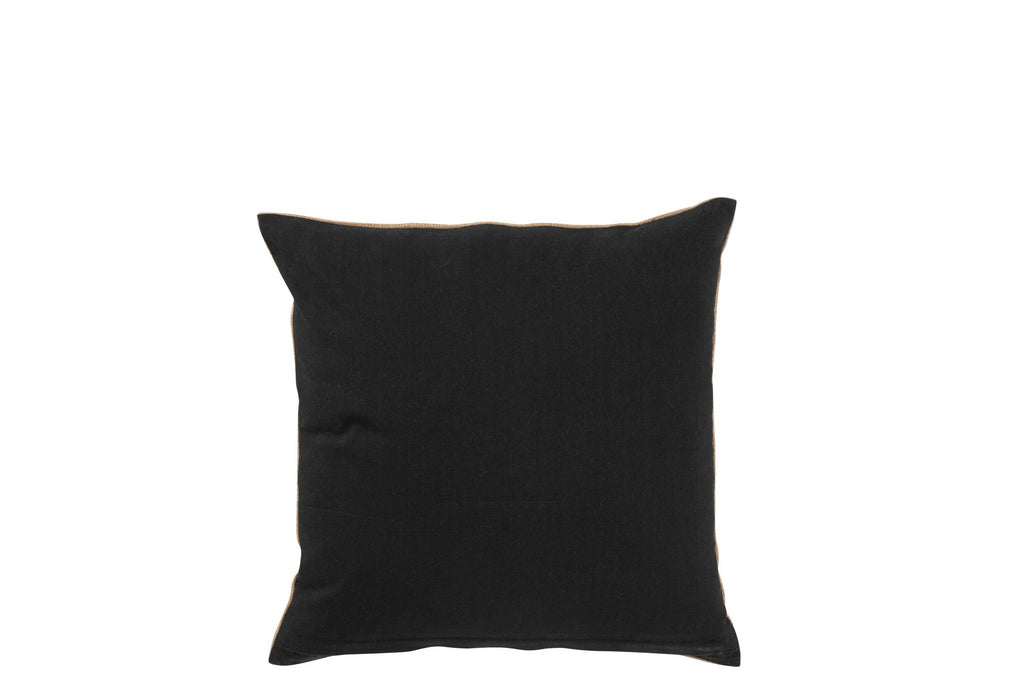 J-Line kussen Olifant - textiel - naturel/zwart - small