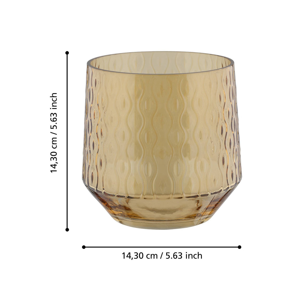 Windlicht Bezamby Geel 14x14cm