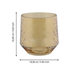 Windlicht Bezamby Geel 14x14cm