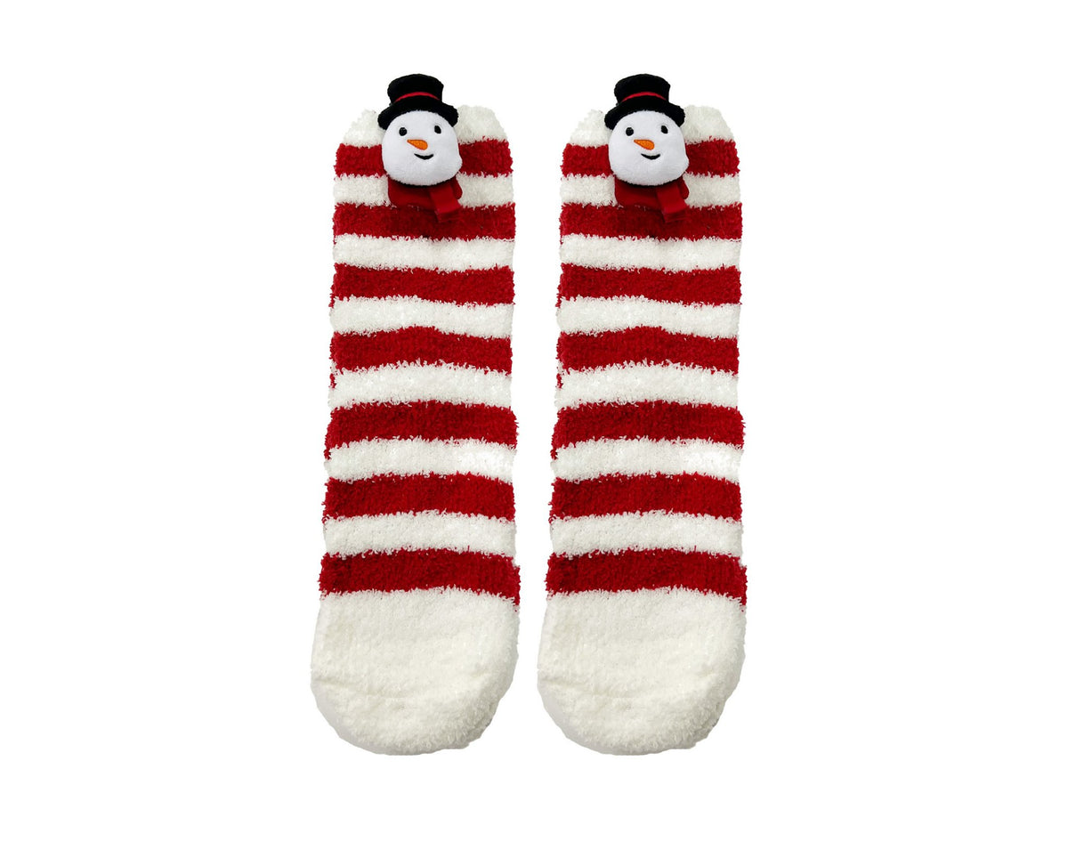 Textino Funny Snowman - Huissokken - One size - Biking Red - Rood, wit