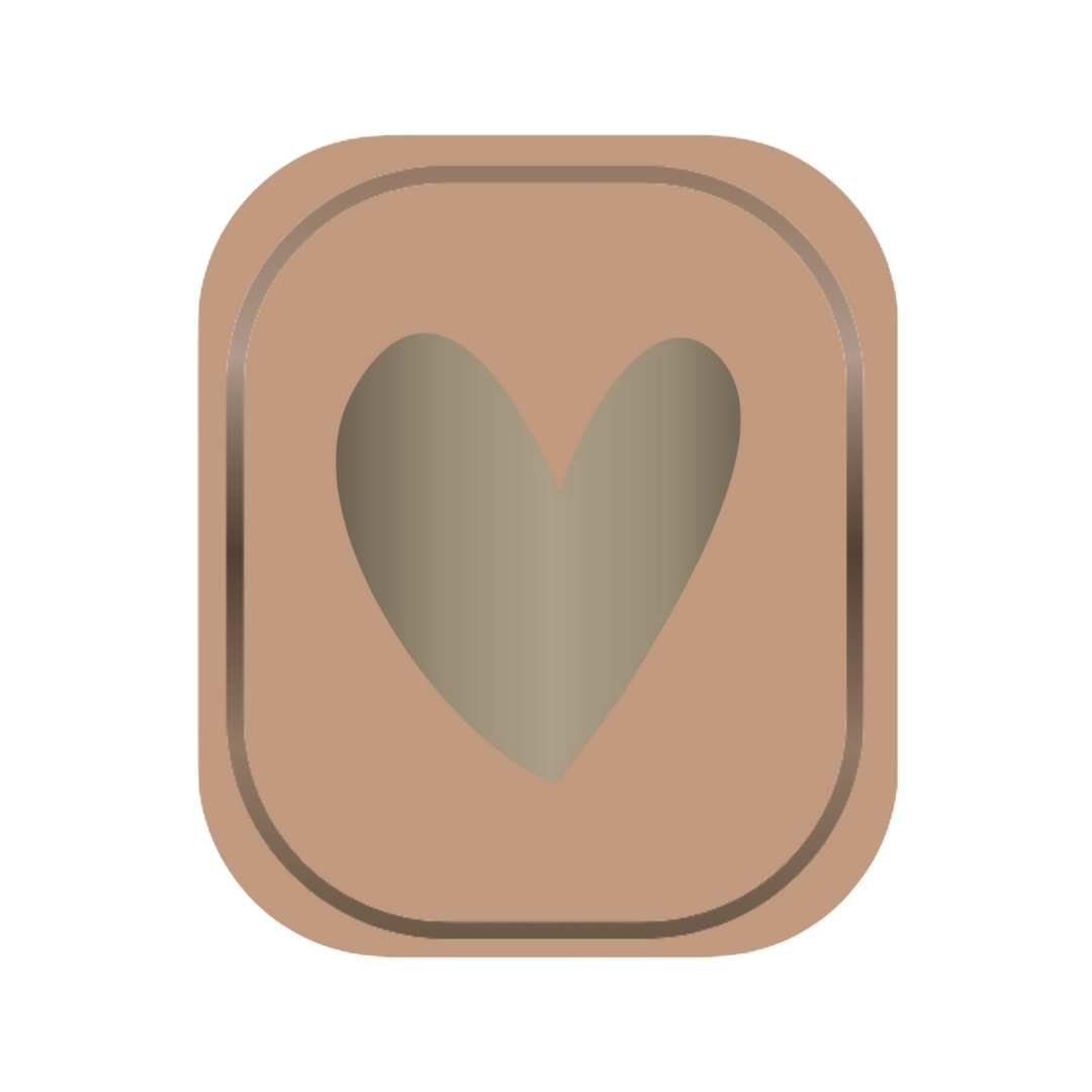 Etiketten – Hart - Kraft – 250 Stuks