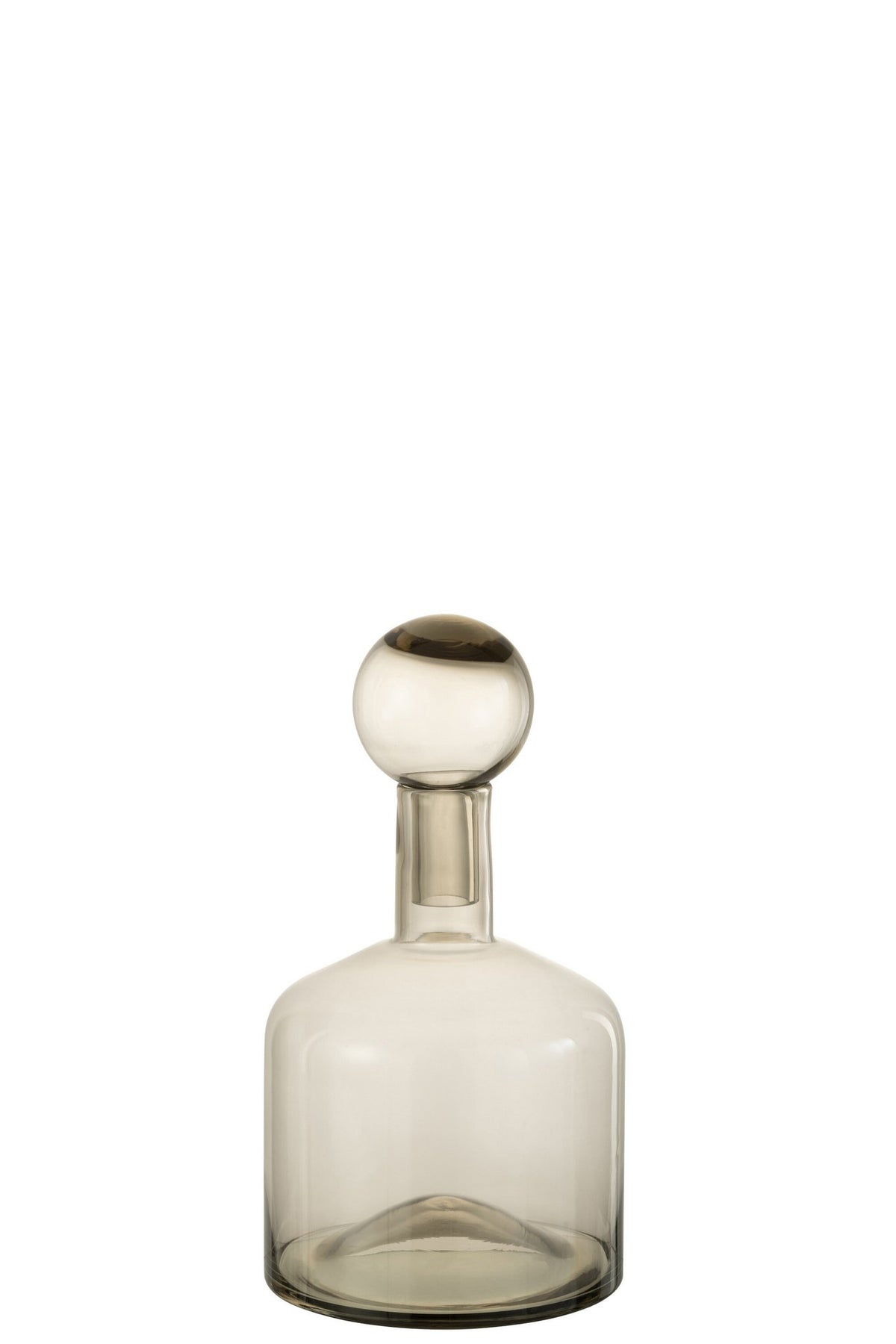 J-Line decoratie Fles Norma - glas - grijs - small