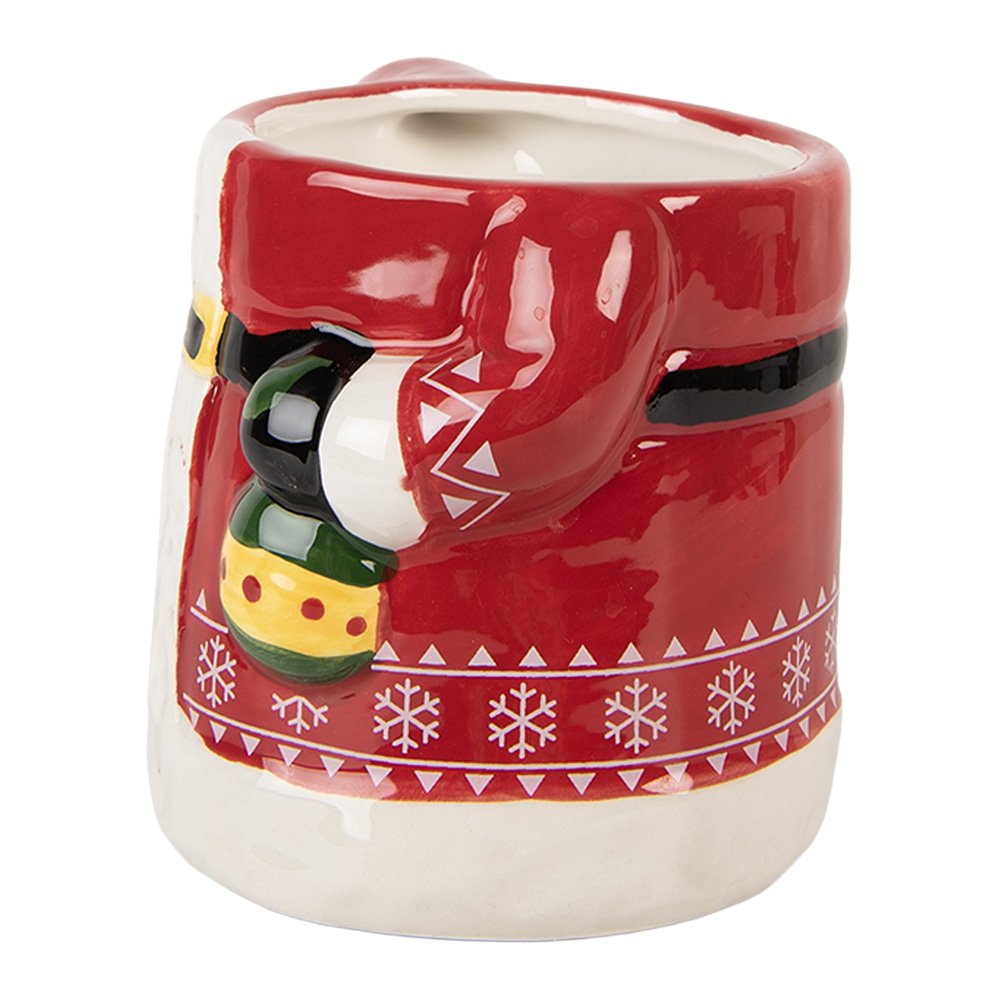 Mok Kerstman 450 ml Rood Keramiek