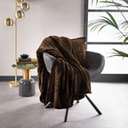 Dutch Decor Billy - Plaid 150x200 cm - Fleece- Chocolate Martini - Bruin