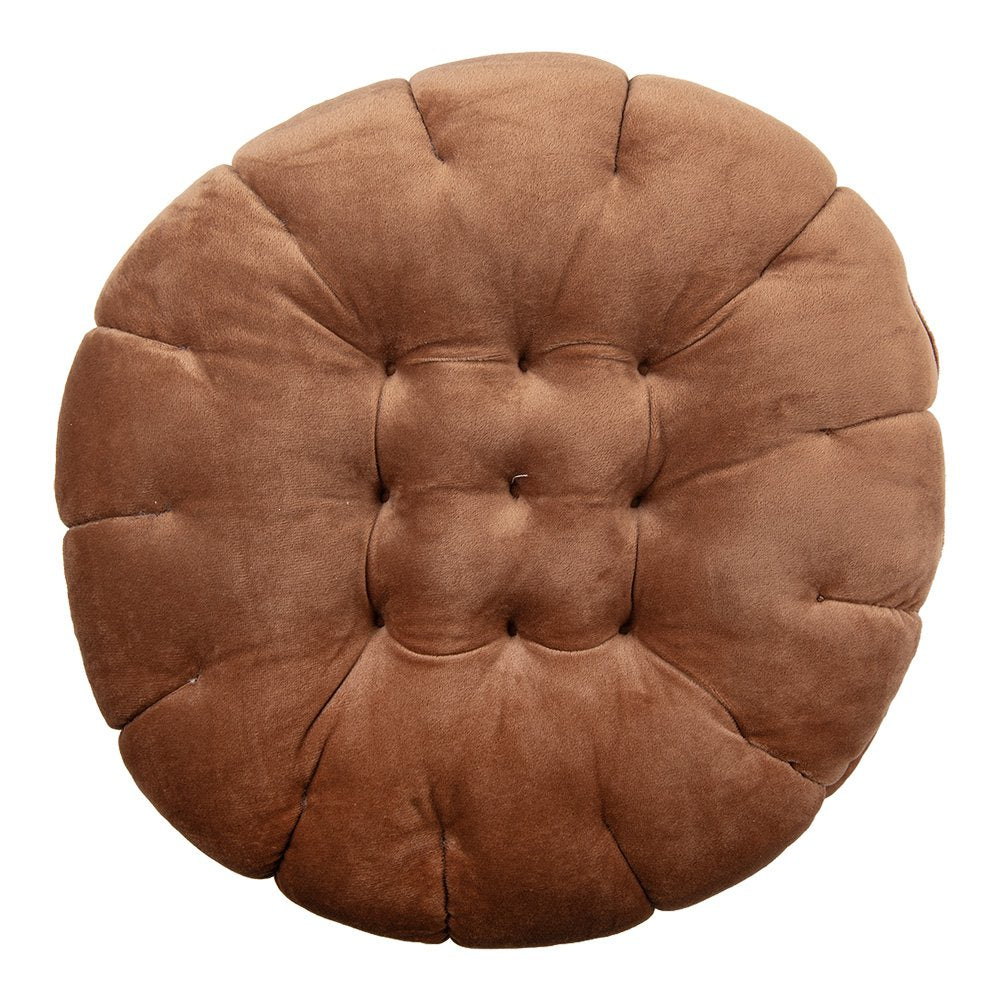 Sierkussen Ø 40x10 cm Bruin Polyester