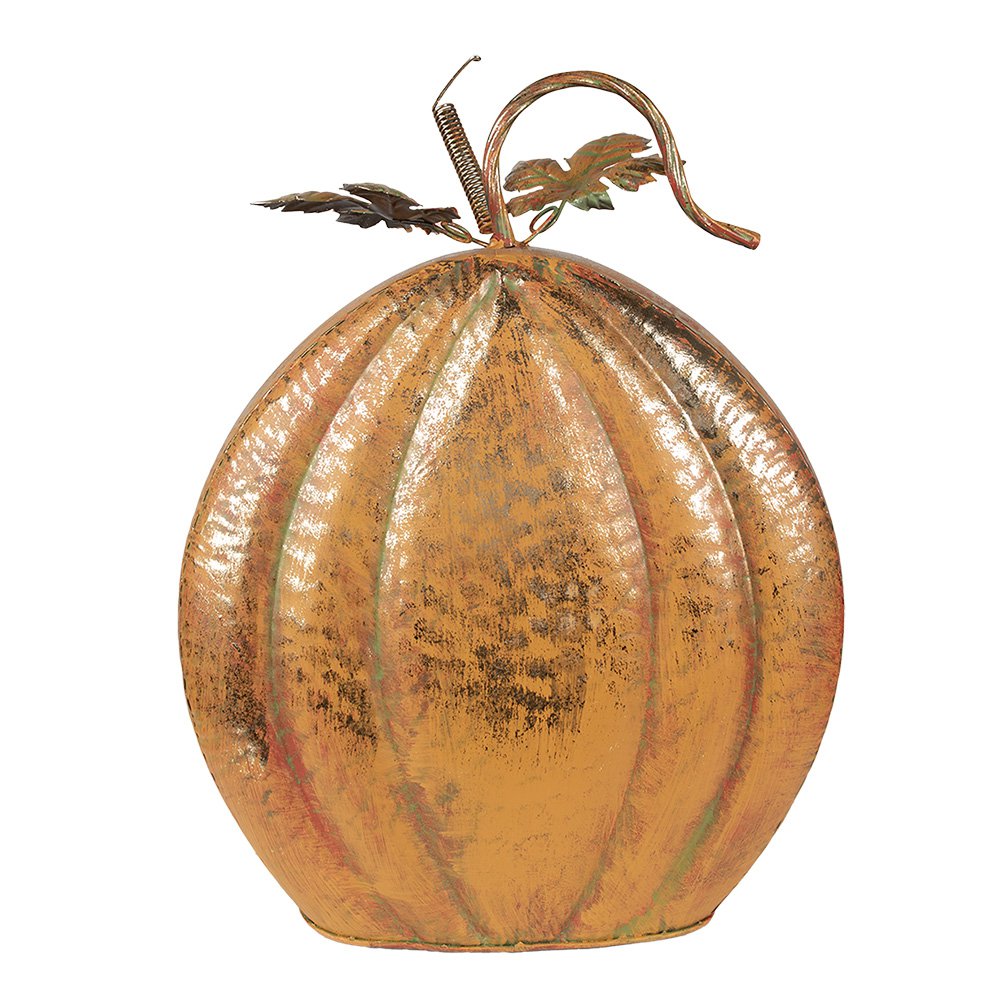 Decoratie Pompoen 34x15x42 cm Oranje Metaal