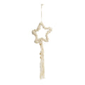 Stoffenhanger ster 28x28x90cm cream