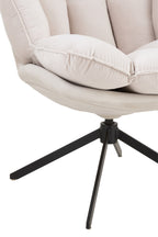 J-Line stoel Relax Kussen Op Frame - textiel/metaal - beige