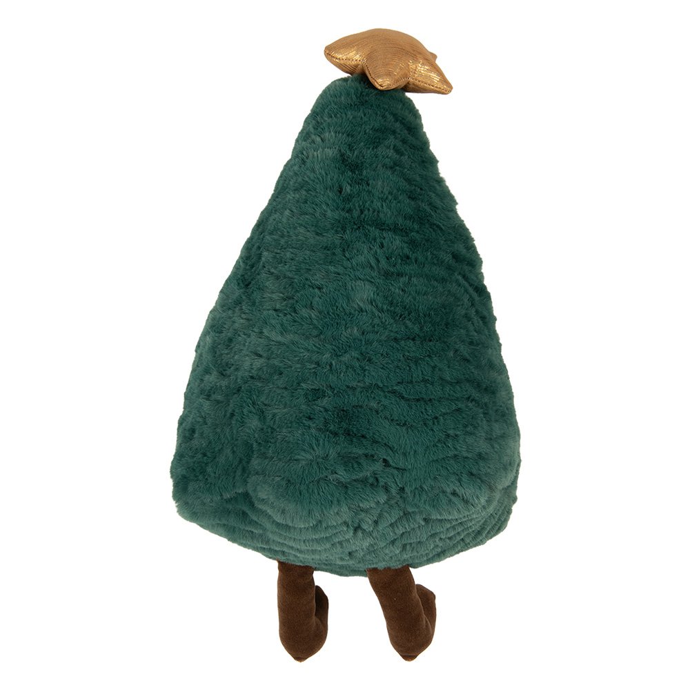 Sierkussen Kerstboom 20x10x32 cm Groen Polyester