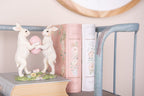 Decoratie Beeld Konijnen 11x5x13 cm Beige Kunststof