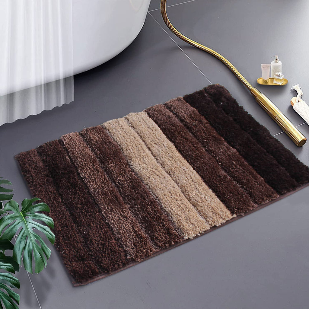 Superzachte dikke microvezelbadmat 40x60 cm | Antislip luxe absorberend wasbaar badkamertapijt