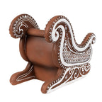 Kerstdecoratie Beeld Slee 20x12x15 cm Bruin Kunststof
