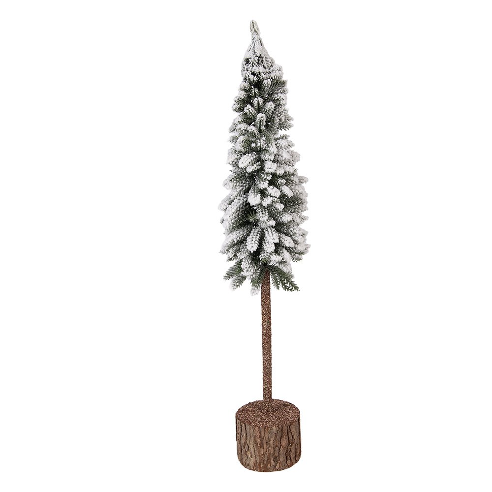 Mini Kunstkerstboom Ø 10x60 cm Groen Hout