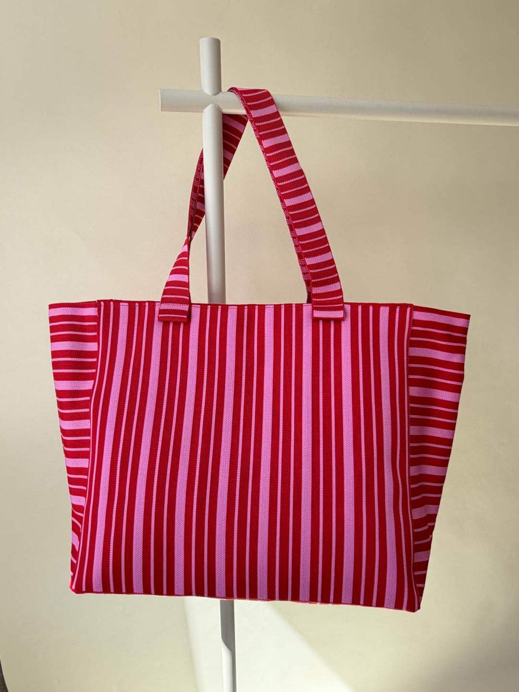 Shopper met zonsondergangstreep