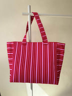 Shopper met zonsondergangstreep