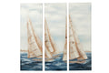 J-Line Set Van Drie Schilderijen Vog Acrylverf/Canvas Mix
