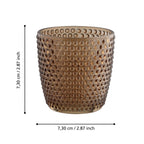 Windlicht Bezamby Bruin 7x7 cm