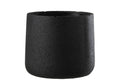 J-Line bloempot Potine - cement - zwart - large - Ø 19.00 cm