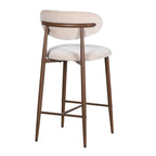Japandi keukenbar stoel tan (set van 2)