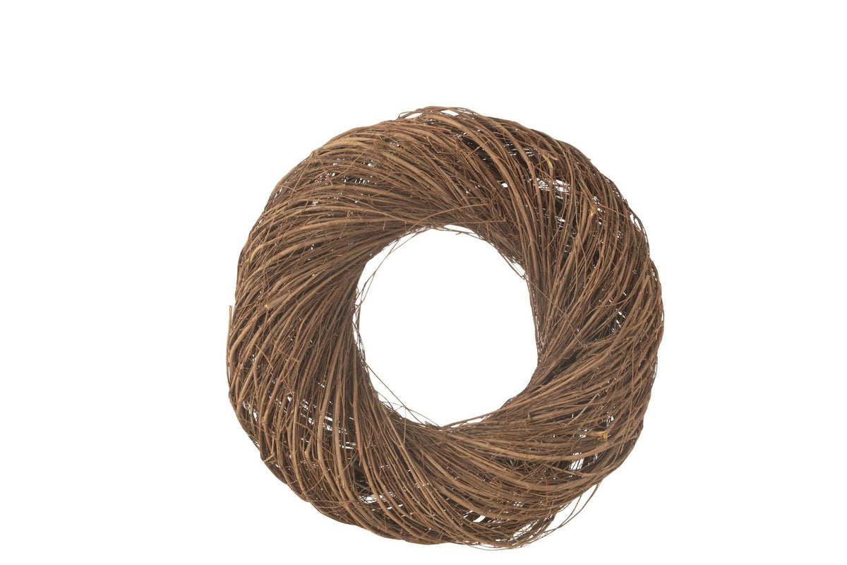 J-Line decoratiekrans hout naturel Ø 50 cm