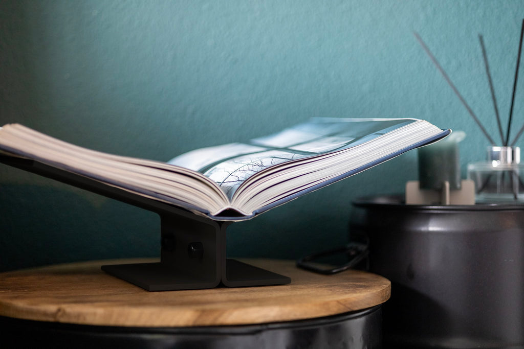 Y-Bookstand - recht hoog - poedercoat